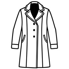 Modern Overcoat Illustration