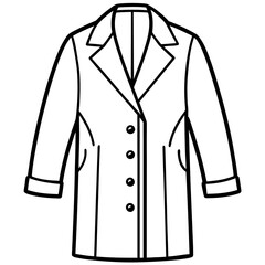 Modern Overcoat Illustration
