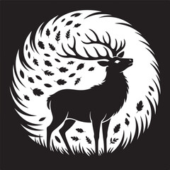 deer silhouette vector