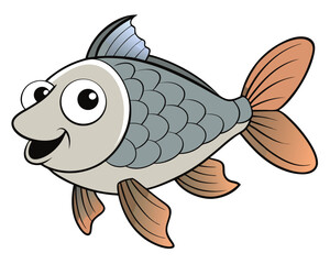 fish, sea, animal, water, cartoon, vector, aquarium, ocean, illustration, fishing, nature, underwater, art, tropical, marine, life, goldfish, drawing, carp, wildlife, design, animals, fin, bass, aquat