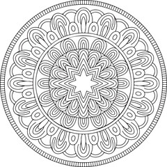 mandala round ornament