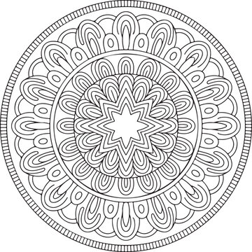 mandala round ornament