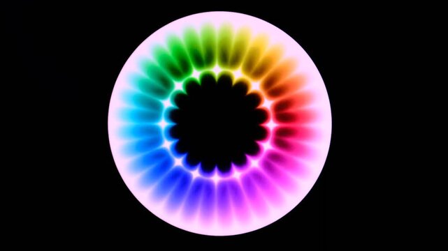 Surreality abstract motion graphics, vertigo hallucinations induced by stroboscopic flicker