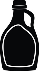  laundry detergent bottle silhouette vector