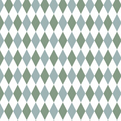 Argyle Diamond Pattern Green and Blue