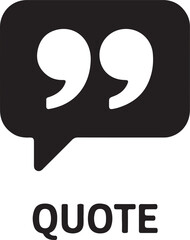 quote sign