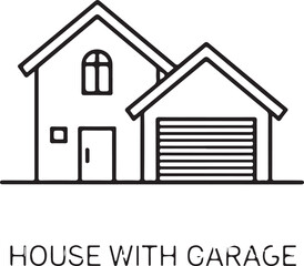 real estate house with garage