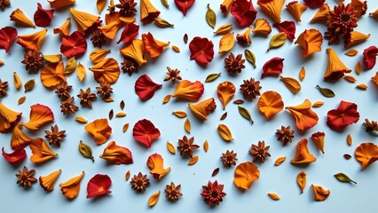 Scattered Dried Flower Petals