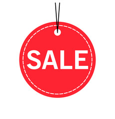 red sale tag