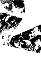 Vector Abstract black shapes create a dynamic fragmented .