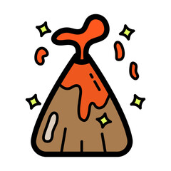 Volcano Eruption Filled