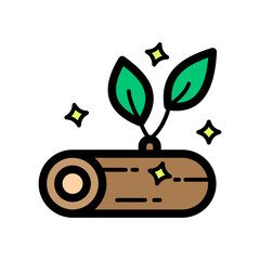 Wood Log Filled