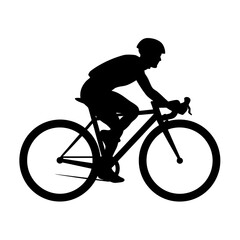 Obraz premium Cycling silhouette clipart, bike
