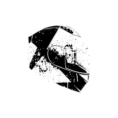 Vector Bold anchor with distressed texture