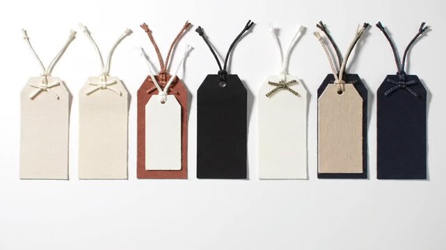Collection of Elegant Gift Tags with Strings