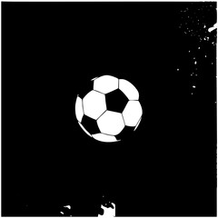 Fototapeta premium Vector Dynamic soccer ball with fragmented .