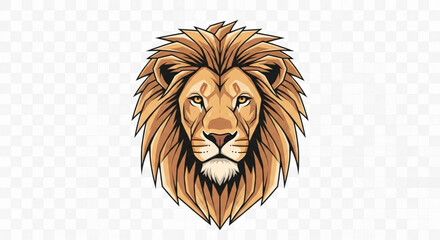 Majestic Lion Head Vector Icon