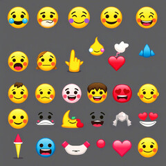 Mobile phone emojis