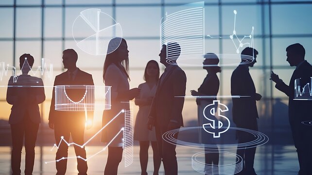 Business People Discussing Financial Data discussion