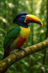 Fototapeta premium Beautiful toucan on a branch