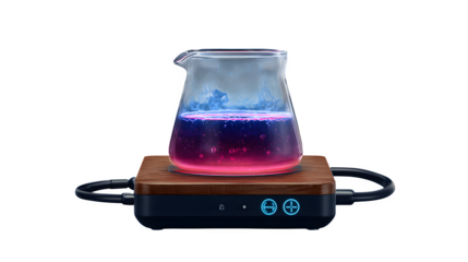 Magnetic stirrer with beaker icon