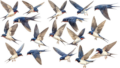 swallow watercolor clipart © dian's