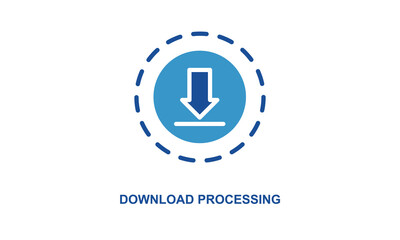 Download Processing Vector Icon Isolated On White Background