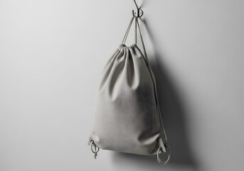 Minimalist Drawstring Bag Hanging on a Wall - Organization and Everyday Carry