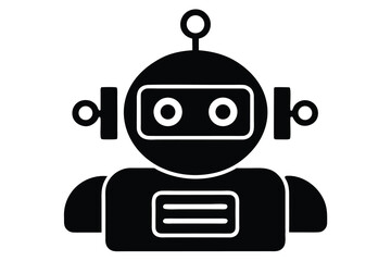 ai text bot vector icon