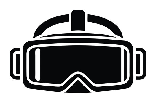 ai vr headset vector icon