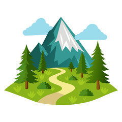 Obraz premium winter forest landscape