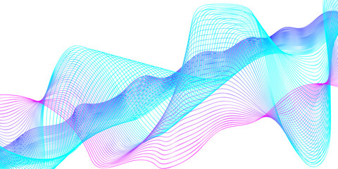 Abstract purple waves on a vector banner. Stylized vector illustration perfect for web design, posters, brochures, flyers, covers, and banners.