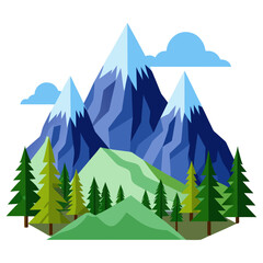 Fototapeta premium forest in the mountains