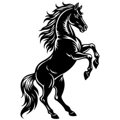 horse silhouette vector