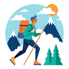 man on the mountain