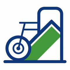 wheelchair icon isolated on white