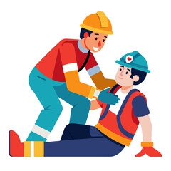 construction worker with clipboard