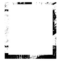 Vector Abstract geometric frame with distressed vector elements.