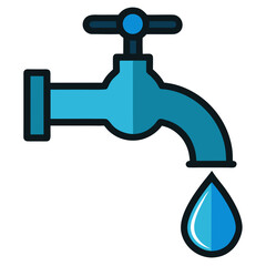 faucet with water drop