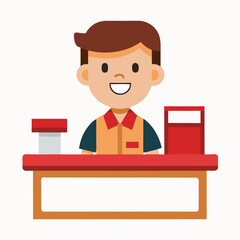 businessman in office