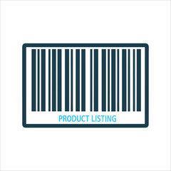 Barcode Product Listing Vector Illustration