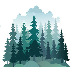 Fototapeta premium forest in winter