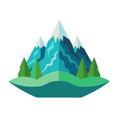 mountain landscape with trees