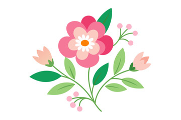 High-quality digital illustration of a fresh, ripe pineapple with vibrant yellow skin and lush green leaves, isolated on a clean white background.