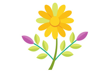 High-quality digital illustration of a fresh, ripe pineapple with vibrant yellow skin and lush green leaves, isolated on a clean white background.