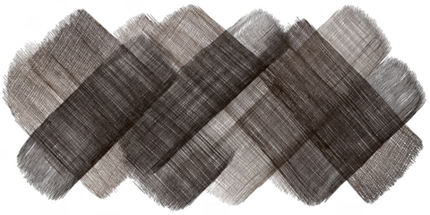 Diagonal brush strokes overlap creating a textured pattern isolated on transparent background