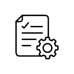 Working contract icon representing employment agreements and terms