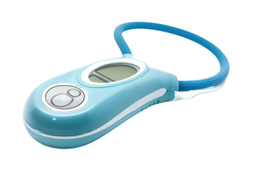 A blue pedometer tool on transparent background
