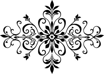 "Hand-Drawn Floral Wreath Silhouettes Set"