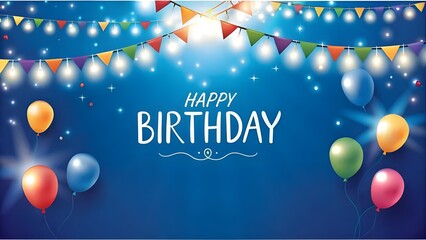 happy birthday card with balloons,A vibrant illustration captures the joyous spirit of a winter holiday celebration with a decorated Christmas tree, festive ornaments, and happy new year design